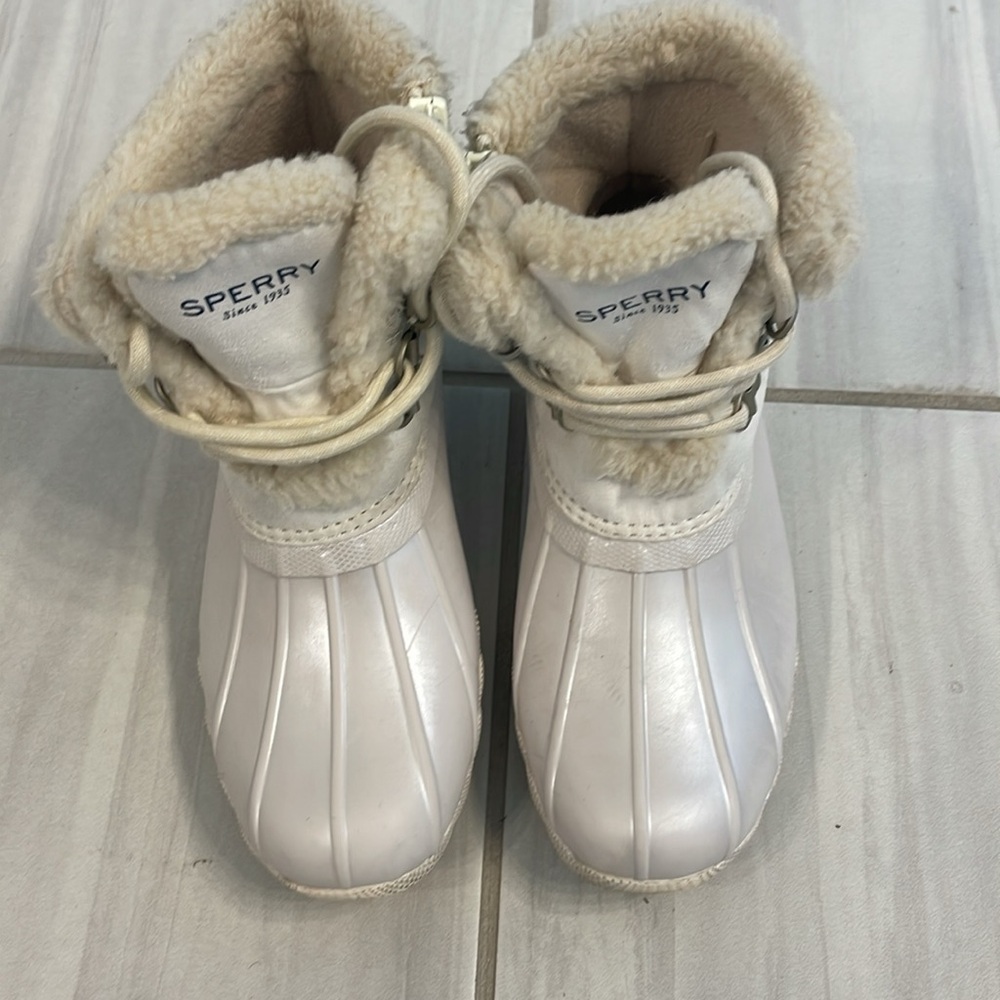 Sperry Kid's Saltwater Sparkle Duck Boot size 2